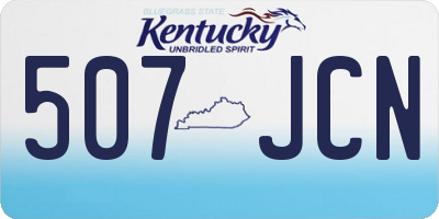 KY license plate 507JCN