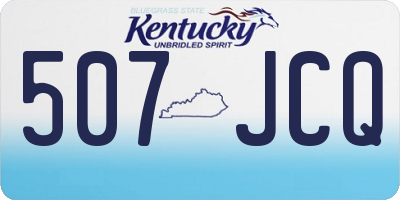KY license plate 507JCQ