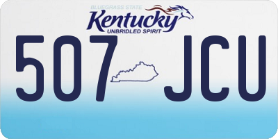 KY license plate 507JCU
