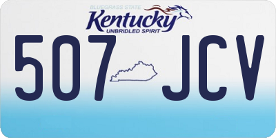 KY license plate 507JCV
