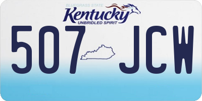 KY license plate 507JCW
