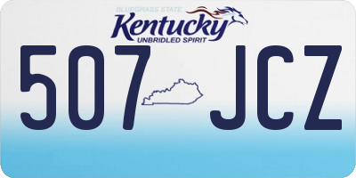 KY license plate 507JCZ