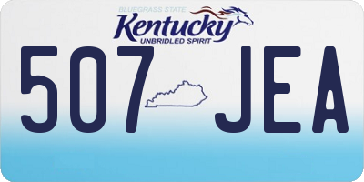 KY license plate 507JEA