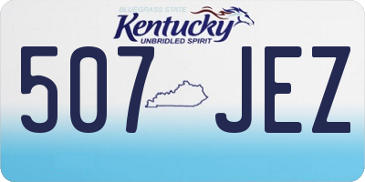 KY license plate 507JEZ