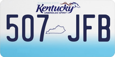 KY license plate 507JFB