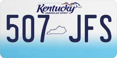 KY license plate 507JFS