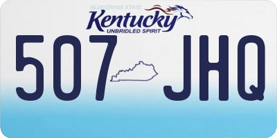 KY license plate 507JHQ