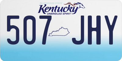 KY license plate 507JHY