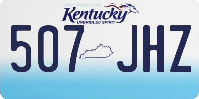 KY license plate 507JHZ