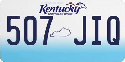 KY license plate 507JIQ