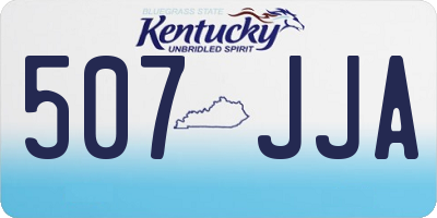 KY license plate 507JJA