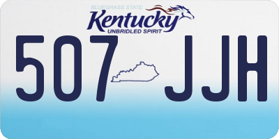 KY license plate 507JJH