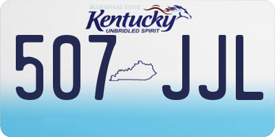 KY license plate 507JJL