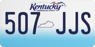 KY license plate 507JJS