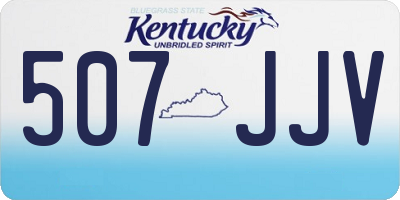 KY license plate 507JJV