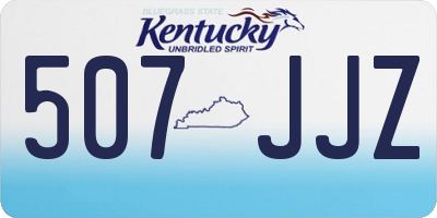 KY license plate 507JJZ