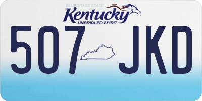 KY license plate 507JKD
