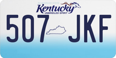 KY license plate 507JKF