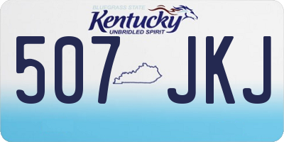 KY license plate 507JKJ