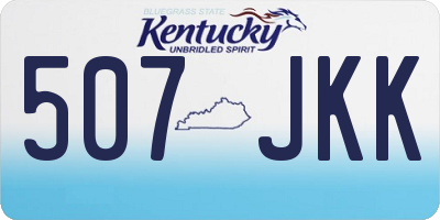 KY license plate 507JKK