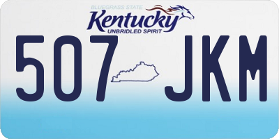 KY license plate 507JKM