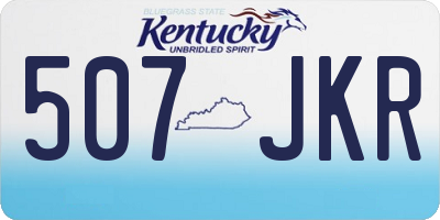 KY license plate 507JKR