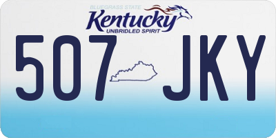 KY license plate 507JKY