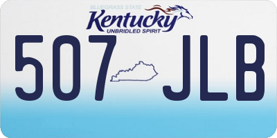 KY license plate 507JLB