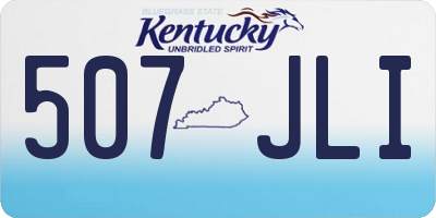 KY license plate 507JLI