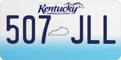 KY license plate 507JLL