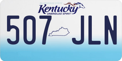 KY license plate 507JLN