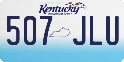 KY license plate 507JLU