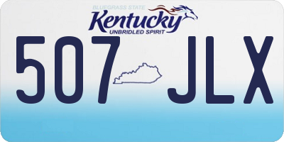 KY license plate 507JLX