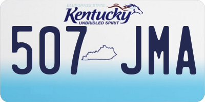 KY license plate 507JMA
