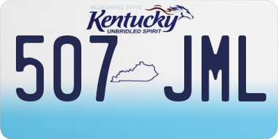 KY license plate 507JML