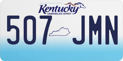 KY license plate 507JMN
