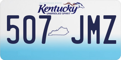 KY license plate 507JMZ