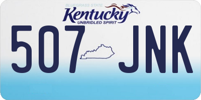 KY license plate 507JNK