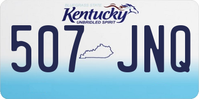 KY license plate 507JNQ