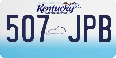 KY license plate 507JPB