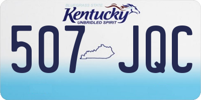 KY license plate 507JQC