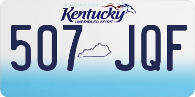 KY license plate 507JQF