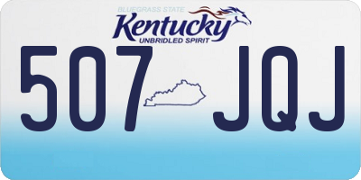 KY license plate 507JQJ