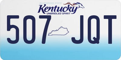 KY license plate 507JQT