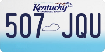 KY license plate 507JQU