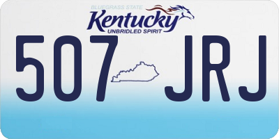 KY license plate 507JRJ