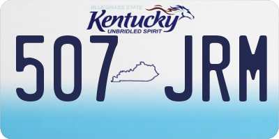 KY license plate 507JRM
