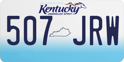 KY license plate 507JRW
