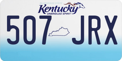 KY license plate 507JRX