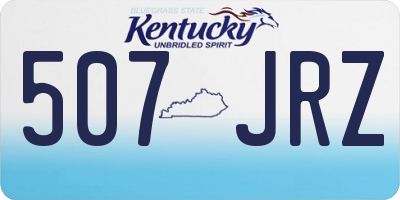 KY license plate 507JRZ